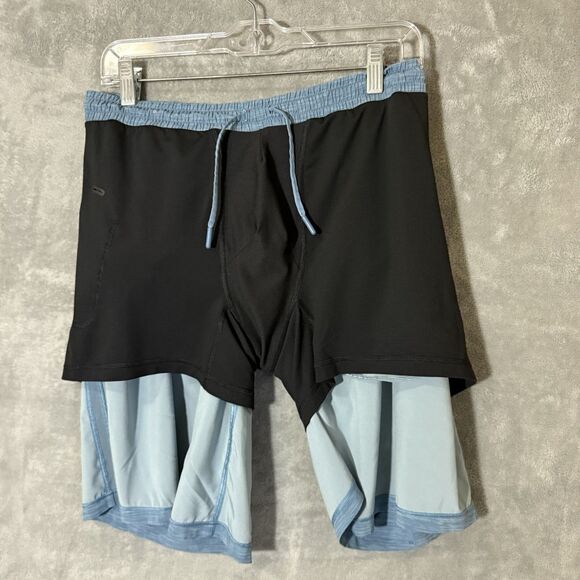 Lululemon Pace Breaker Shorts Lined XL Mens Light Blue Stretch Running M7AAYS - Picture 2 of 9